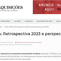 IPOs e M&A: Retrospectiva 2023 e perspectivas para 2024